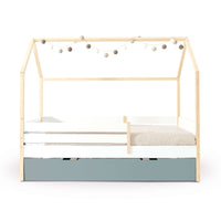 Cama-casinha Montessori 90x200 cm madeira/branco · Sogni XL NB2000