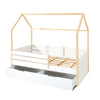 Montessori Hausbett 90x200 cm Holz/weiss · Sogni XL NB2000