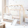 Cama-casinha Montessori 90x200 cm madeira/branco · Sogni XL NB2000