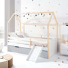 Cama-casinha Montessori 90x200 cm madeira/branco · Sogni XL NB2000