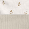 Wooden Montessori bed 70x140 cm with beige bedding · Homy Life