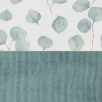 Withe Montessori bed 70x140 cm with green bedding · Homy
