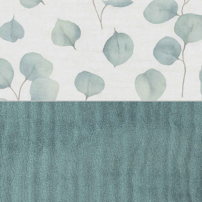 Withe Montessori bed 70x140 cm with green bedding · Homy