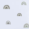 Bettdecke für Babywiege 55x70 cm/60x80 cm Regenbogen olivgrün · Espuma do mar 1304-127
