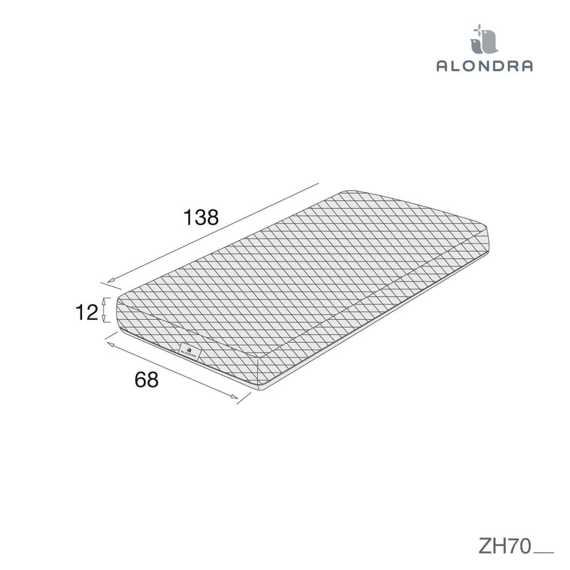 Anti-suffocation mattress for cot 70x170 cm · Gravity+ ZH70-140