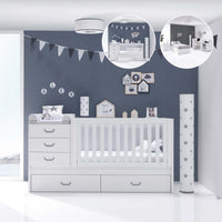 Verwandelbares Babybett 70x140 cm in grau · Sero Joy K559-M7778