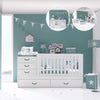 Turquoise convertible crib with trundle bed/drawers · Sero Joy K559-M7781