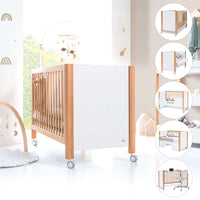 Co-sleeping cot 60x120 cm (5in1) wood/white · Ombra C167-M9577