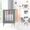 Co-sleeping cot 60x120 cm (4in1) wooden/antracite · Nexor C187R-M5895