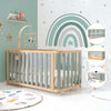 Lit bébé-Lit d'enfant 70x140 cm (3in1) bois/vert · Crea Plus Due C350-M5057