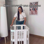 Minicuna, cuna 3 en 1 y cama (4en1) blanca · Crea Tre Bianco C301-M1100