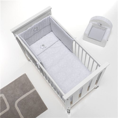 Couvre lit pour lit bébé 60x120 cm en argent · 606-063