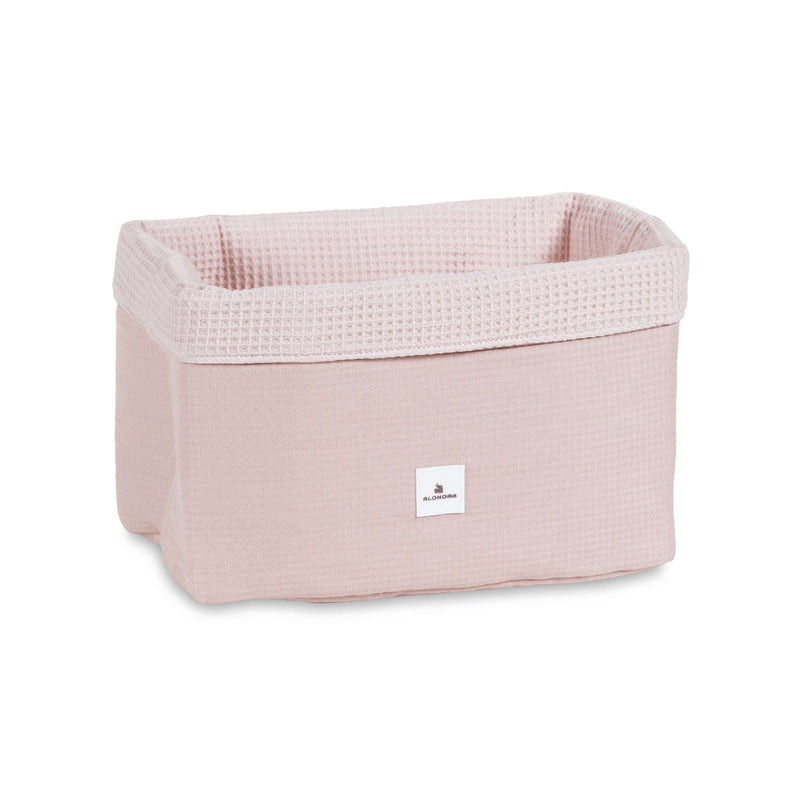 Pink padded baby toiletries basket · 618-122 Cremarosa