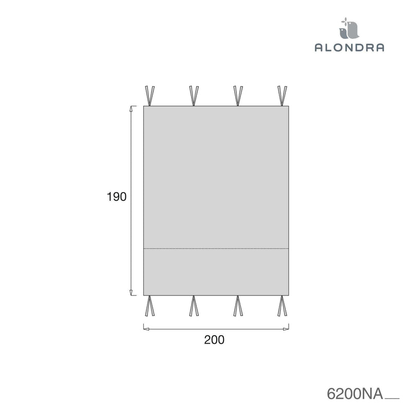 Medidas toldo dosel para cama-cabaña Montessori de Alondra Homy XL 90 cm