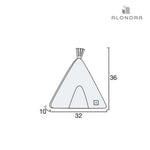 White and black kids cushion - Teepe tent · 691-140 Arrow