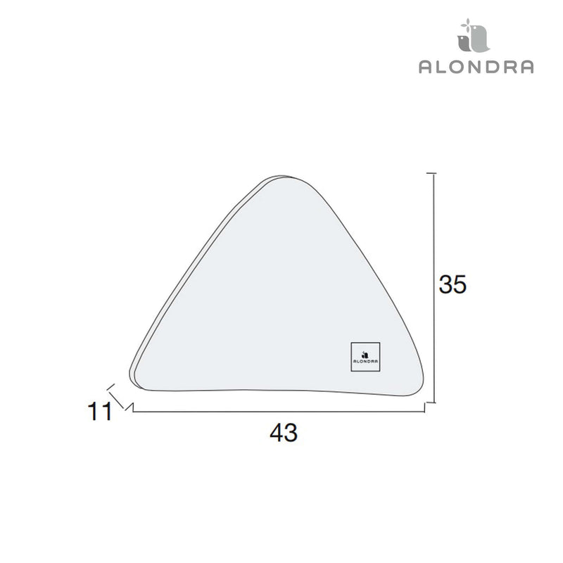 Coussin d'enfant en forme de triangle · 692L-140 Arrow