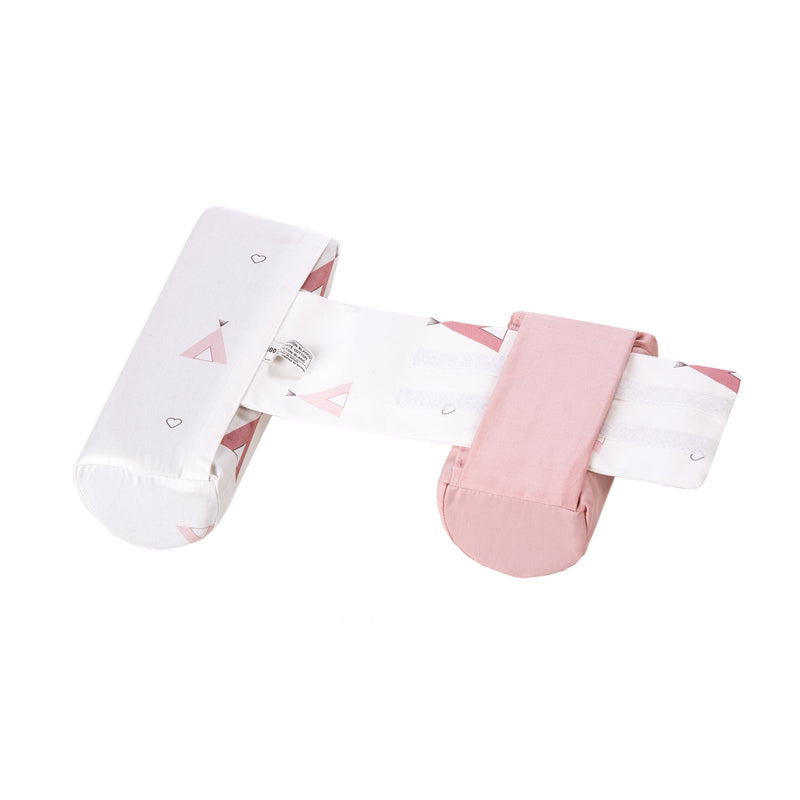 Pink sleep positioner with removable cover · 698-112 Indiana Rosa