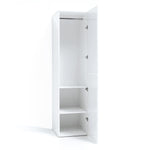 Double-height modular wardrobe with hanging rail and shelves · A301D
