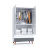 Children's wardrobe of 110 cm in wooden legs · Lifestyle A347R