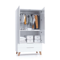 Children's wardrobe of 110 cm in wooden legs · Lifestyle A347R