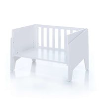 White co-sleeping crib 50x80 EQUO · C10