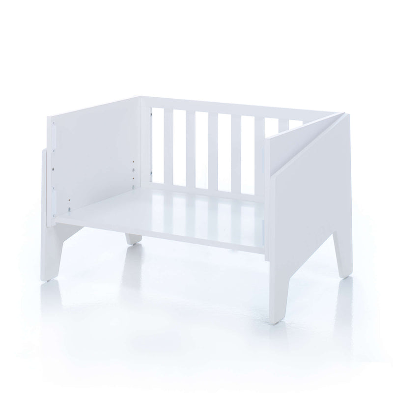 White co-sleeping crib 50x80 EQUO · C10