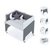 Co-sleeping crib 50x80 cm for baby (5in1) charcoal · Equo