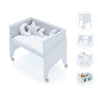 White co-sleeping crib 50x80 EQUO · C10