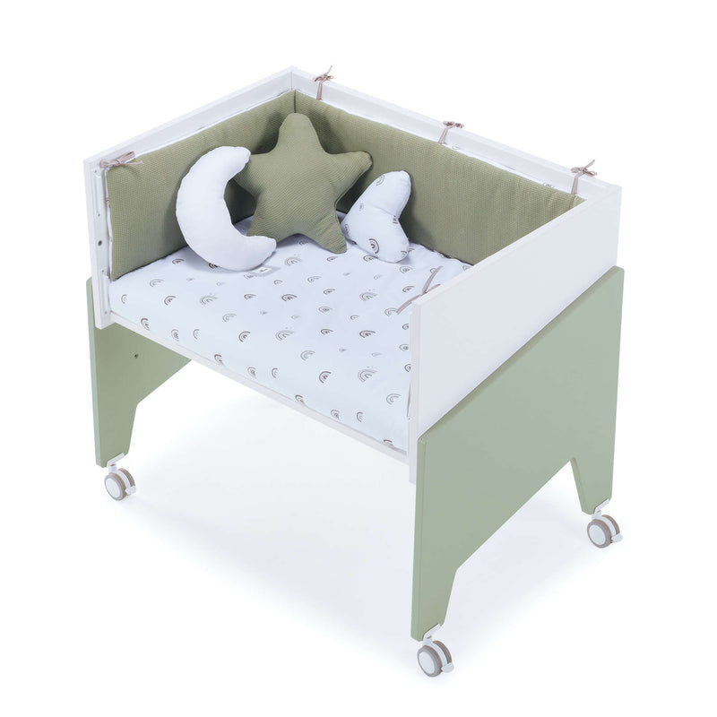 Co-sleeping crib 50x80 cm for baby (5in1) green-olive · Equo