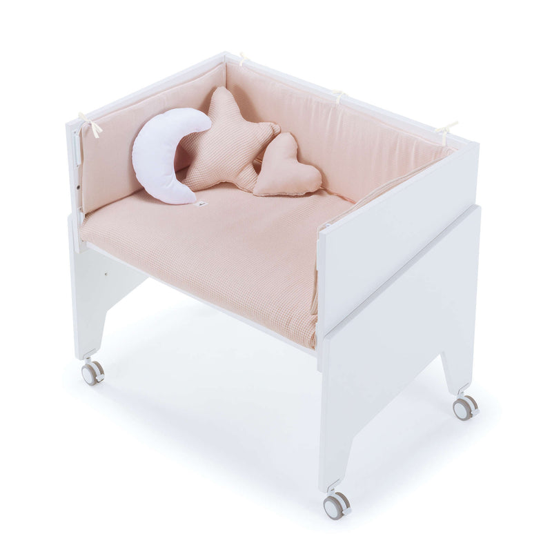 White co-sleeping crib 50x80 EQUO · C10