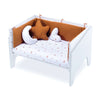 White co-sleeping crib 50x80 EQUO · C10