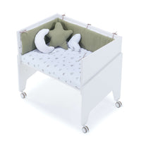 White co-sleeping crib 50x80 EQUO · C10