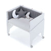 White co-sleeping crib 50x80 EQUO · C10