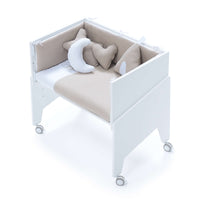 White co-sleeping crib 50x80 EQUO · C10