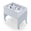 Grey co-sleeping crib EQUO 50x80 · C10-M7778