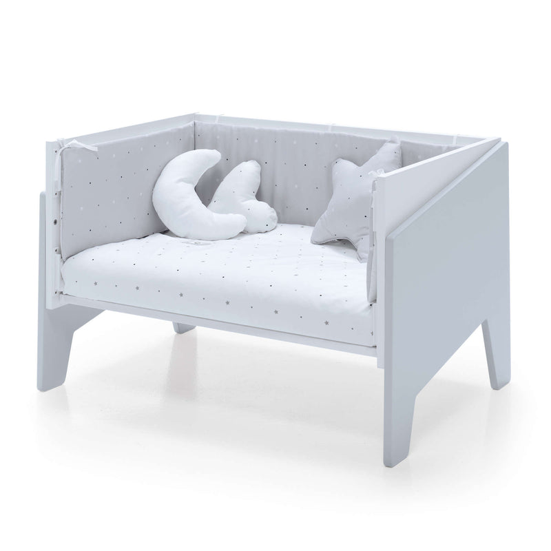 Grey co-sleeping crib EQUO 50x80 · C10-M7778