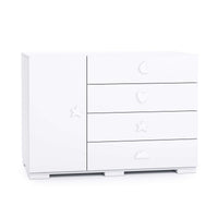 Bubble large chest of 2 modules 120cm (4 large drawers and 1 door) · D254G