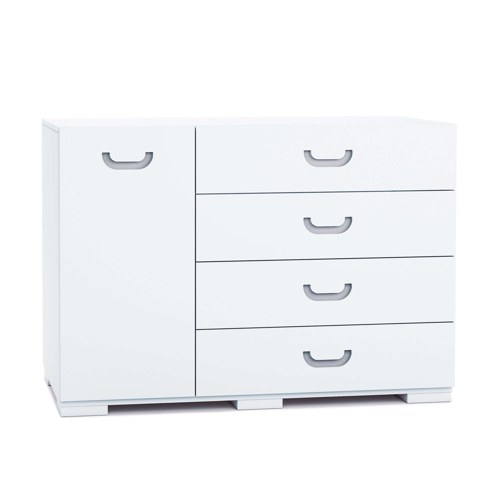 Large changer chest of drawers for babies of 120cm