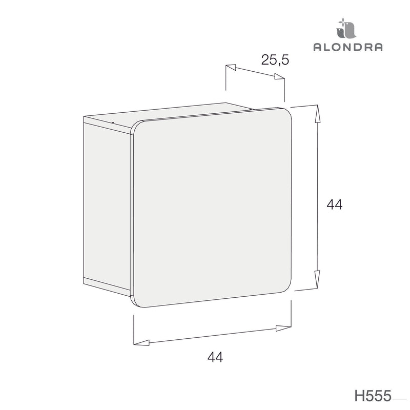 Medidas Box estantería de pared