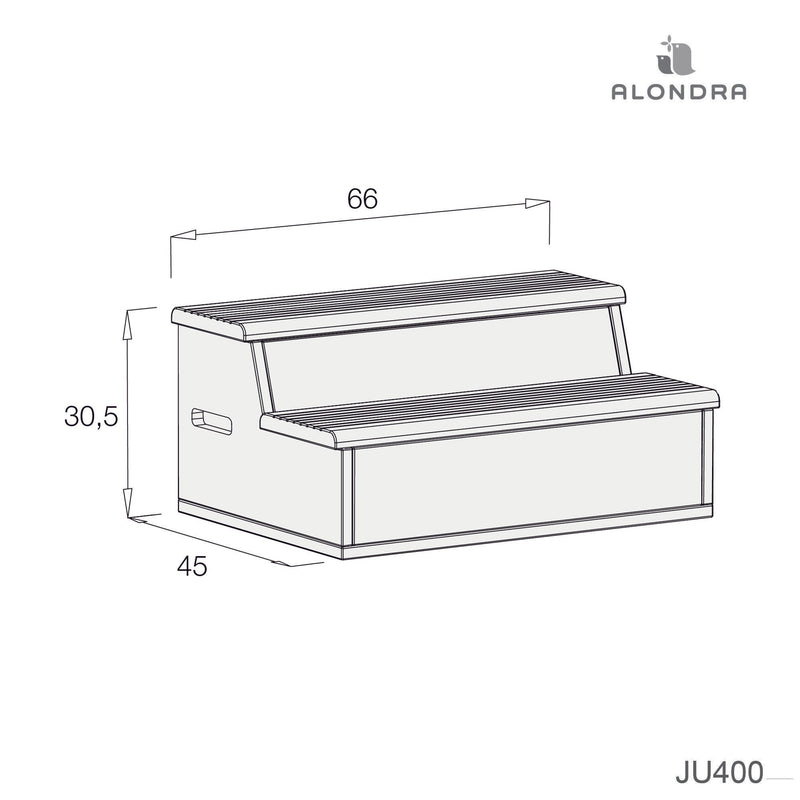 Stairs - Toy box (matte finish) for Inside convertible crib · JU400-M11