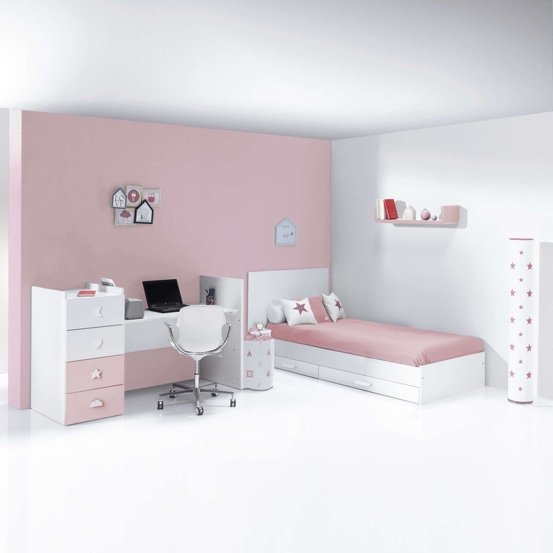 Convertible crib - Just Bubble Pink · K374-M7742