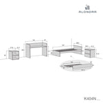 Convertible crib 70x140 Inside Blu denim · K404-M1141