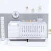 White convertible crib 70x140cm with drawers or trundle bed · Sero Kubo K551