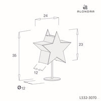 Kinder-Nachttischlampe weiß sternförmig · Dreams L532-3070