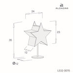 Star table lamp Dreams with "Child Safe" · L532-2070