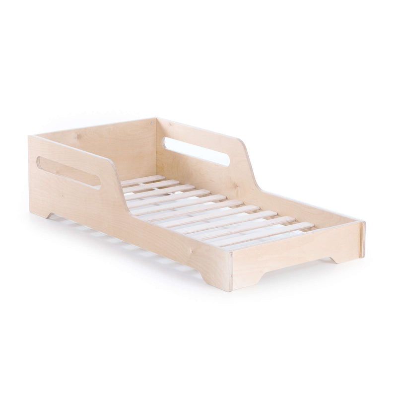Medium wooden Montessori floor bed Montblue 70x140 · QN101-M97