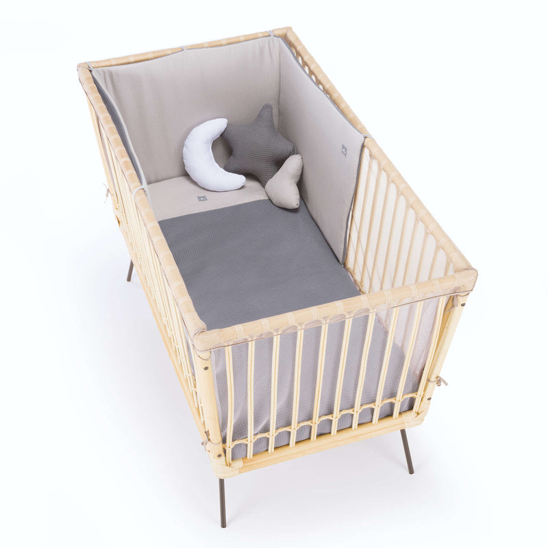 Tour de lit bébé Diem 60x120 cm (réversible) marengo