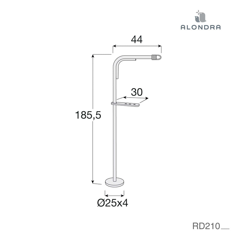 Suporte em rattan para dossel de mini berço · RD210