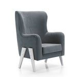 Glam fabric nursing chair with white legs · Glam · SL119T-B