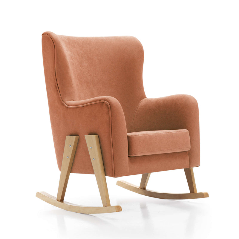 Glam fabric nursing chair with natural legs · Glam · SL119T-N